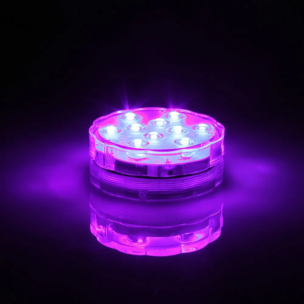 Cougie submersible LED Remote commande de thé floral éclairage clignotant de la fête de mariage imperméable décoration narguilé Shisha Light6837863