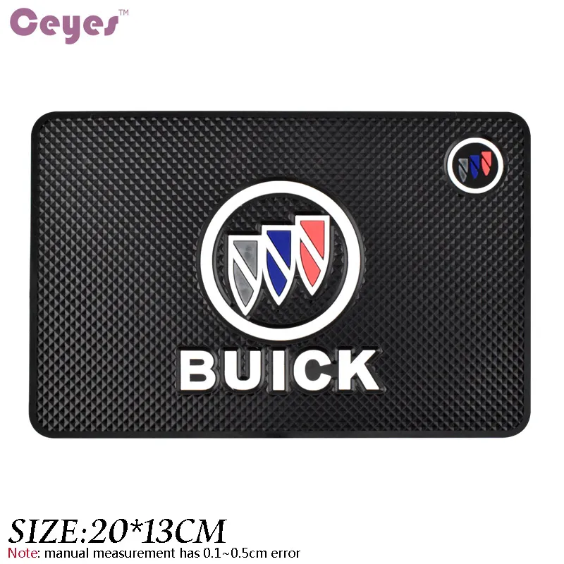 Auto Antislip Mat voor Buick Lacrosse Regal GS Excelle XT HRV Encore 2017 Enclave Auto Badges Logo Merk Anti-Skid Mat Auto Styling