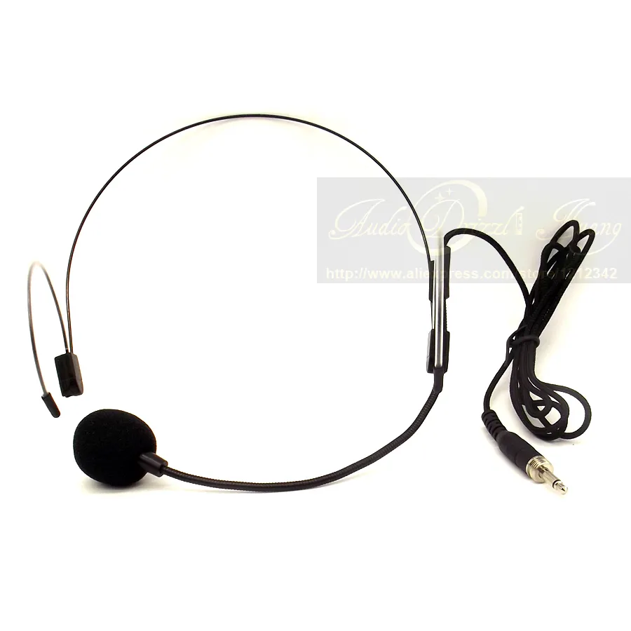 35mm Screw Thread Plug Headset Microphone Head Worn Mic For FM Wireless Microphones Karaoke Bodypack Transmitter7108190