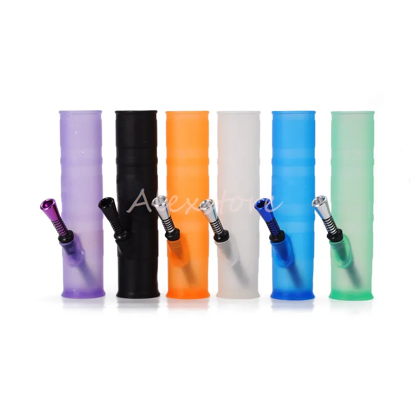 Portable Hookah Silicone Pipes for Smoking Dry Herb Unbreakable Water Bong Percolator Ice Bong Smoking Oil and Concentrate Pipes Tool DHL
