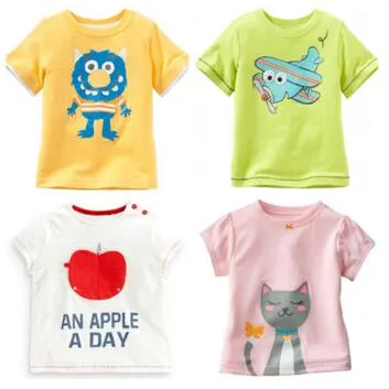 MG9 2016 nieuwe collectie jongens meisjes kinderen 100% katoen korte mouw cartoon dieren print t-shirt jongens meisje causale zomer t-shirt multi stijlen gratis