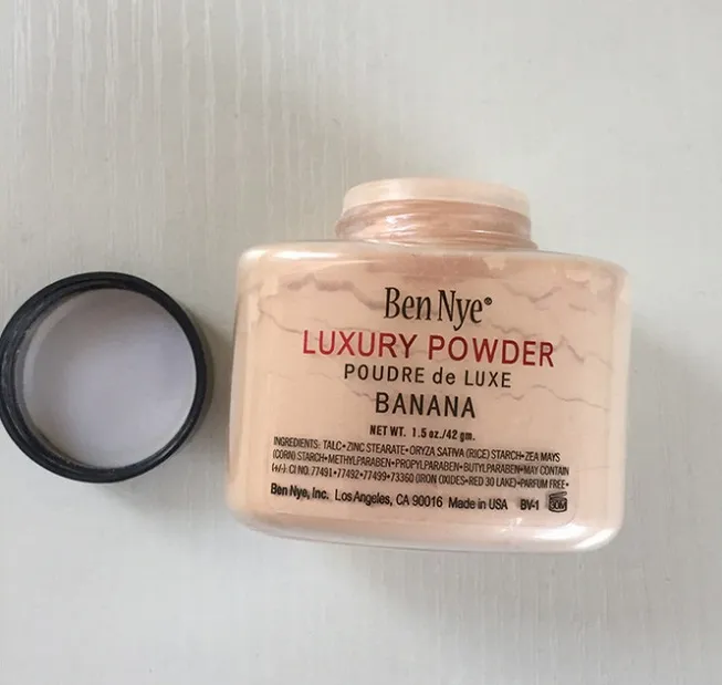 Ben Nye Luxury Powder 42G Nytt naturligt ansikte Löst pulver Vattentät näringsrika banan Brighten Longlasting2782790