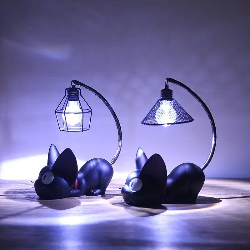 Zakka magic cat drogheria Nightlight Arredamento per la casa ornamenti artigianali in resina creativa