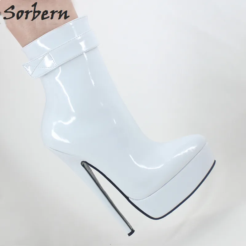 Sorbern 2017 Kobiety Botki 18 CM / 7 "Ultra High Heels Sexy Kobieta Platformy Afryki Buty Dla Kobiet Kobiet Botas Feminina