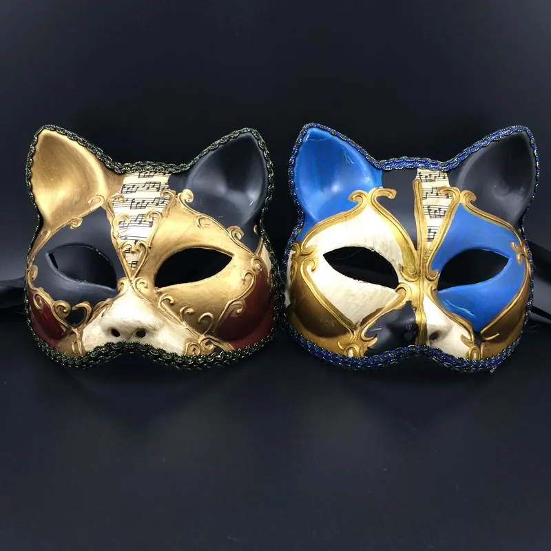 Venetian Cat Mask Masquerade Cat Costume Mask