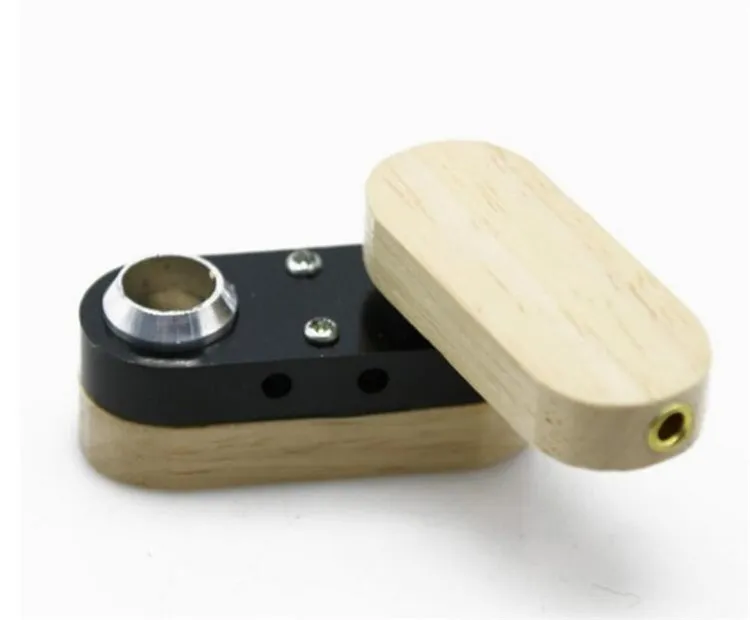 Nouveau tuyau en bois pliant similaire au tabac cigarette singe tuyau main vaporisateur portable pliable bois métal fumer tuyau9563069