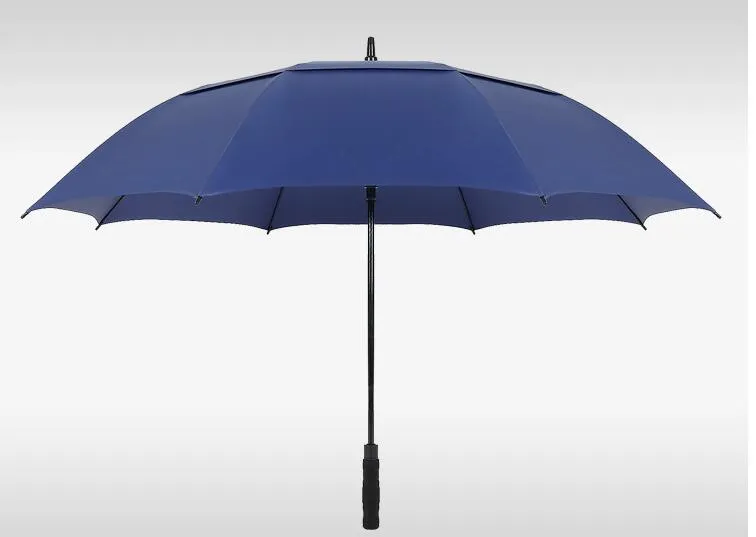 Parapluie de Golf Ultra grand, Double couche, solide, coupe-vent, respirant, Double résistance aux UV, grands parapluies Super4397948