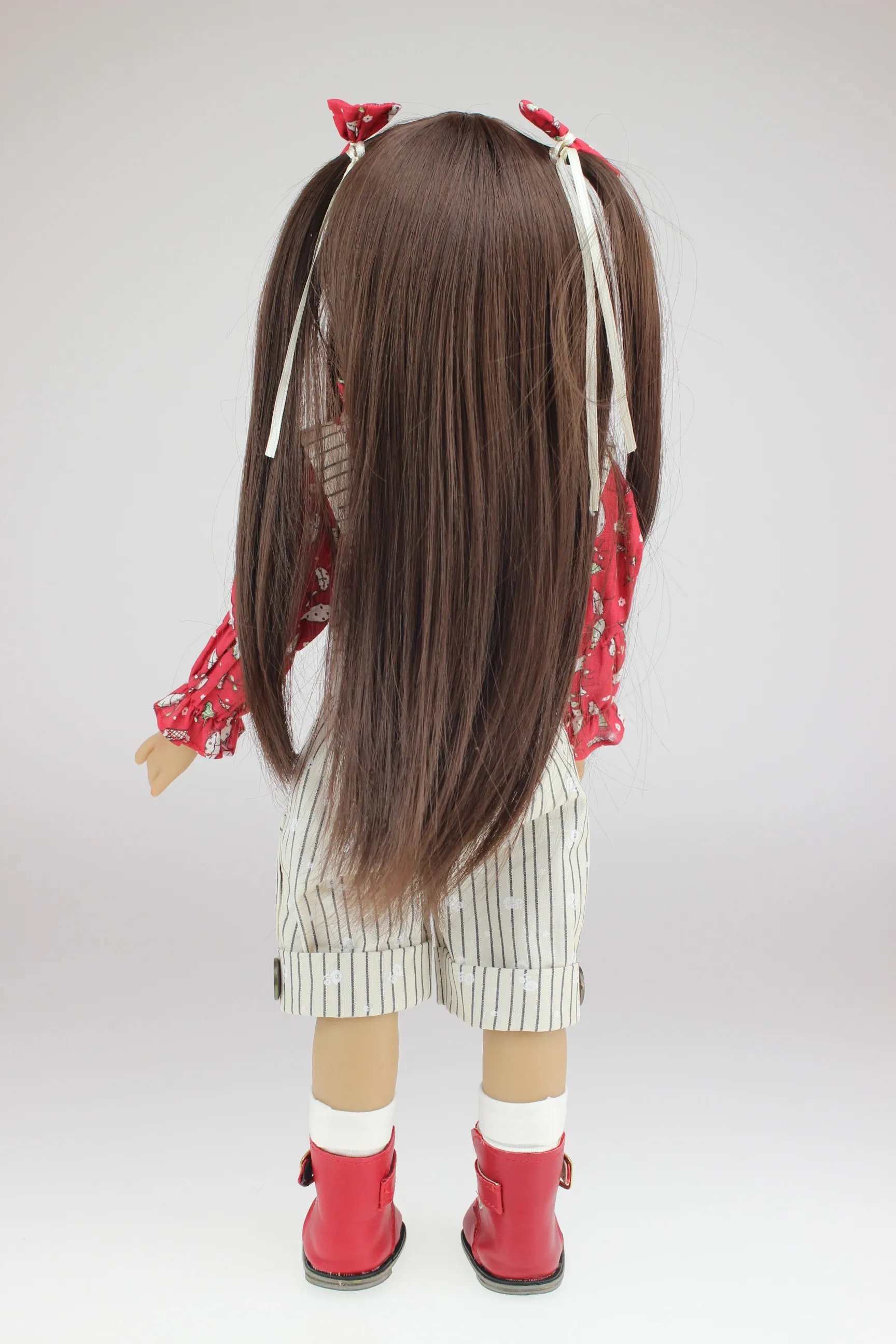 18 INCH Doll Realistic American Girl Full Vinyl Reborn Dolls As Christmas Birthday Gifts