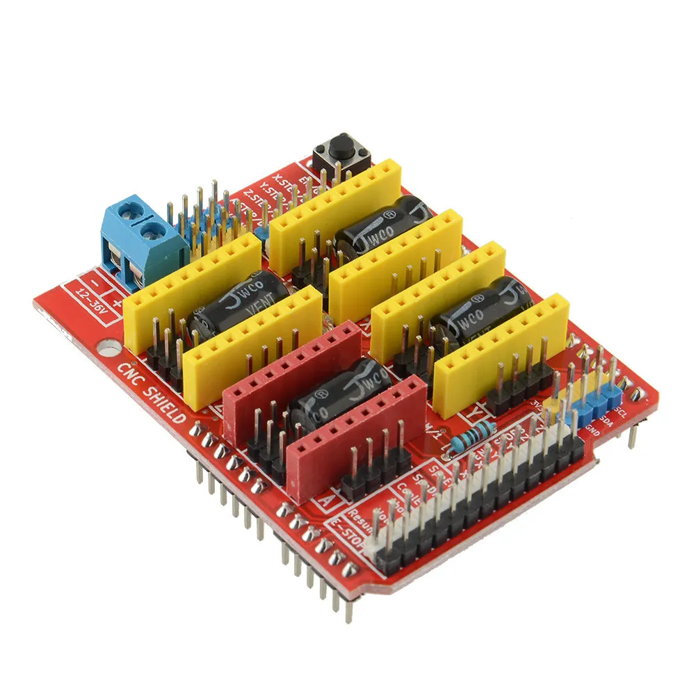 CNC Shield V3 Placa de expansión A4988 Controlador de motor paso a paso Impresora 3D para Arduino B00176 BARD