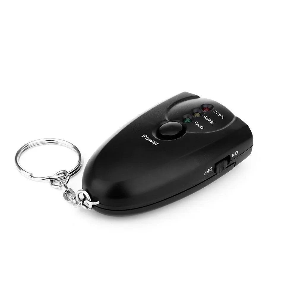 Portable High Sensitivity Digital Breathalyzer Portable Alcohol Tester With 3 Step LED Indicator