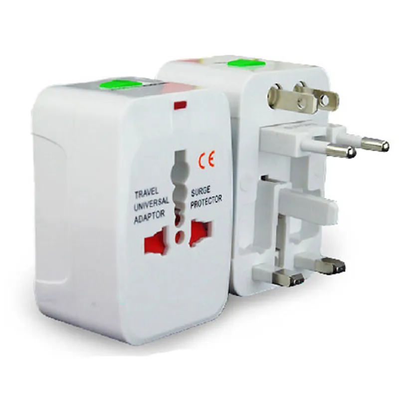 Allt i en Universal International Plug -adapter World Travel AC Power Charger Adapter med AU US UK EU Converter Plug4408187