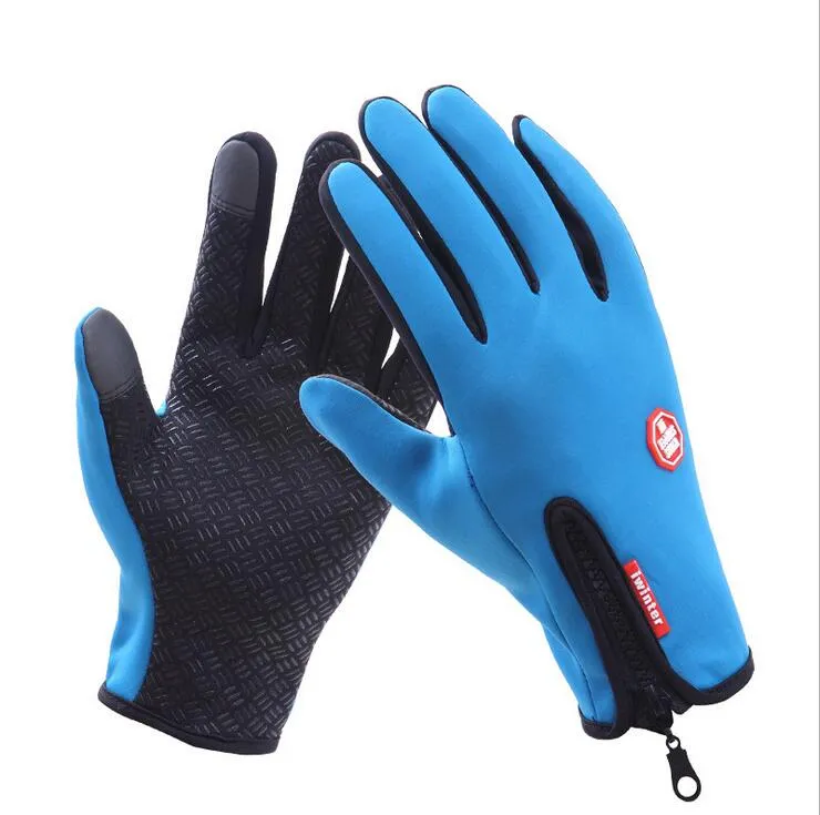 Mountain Sport Cykelhandskar Bike Cykling Golves Full Finger Cykelhandskar Ski Varm Glove Mitt Protective Racing Gloves Mittens