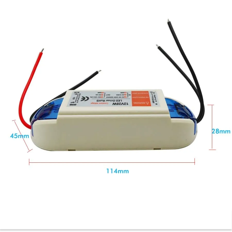 12V 6.3A 72W Voeding 18 W 28W 48W 100W 90V-240V Verlichting Transformers Safy Driver voor LED Strip Lichtbollen