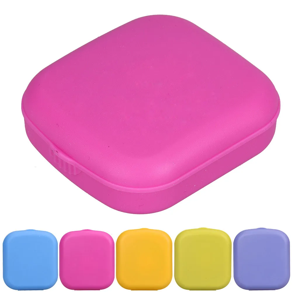 Porfessional Mini Mirror Contact Lens Travel Kit Easy Carry Case Storage Holder Container Box