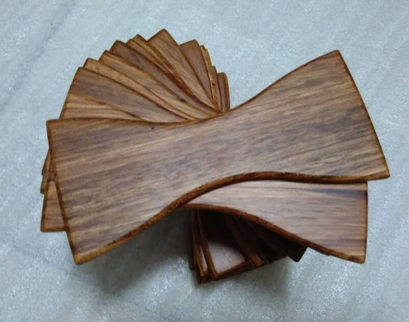 Hot Wood Bowtie Semi-afgewerkte producten 12 stijlen Handgemaakte Vintage Bowknot voor Gentleman Wedding Stropdas Vaderdag