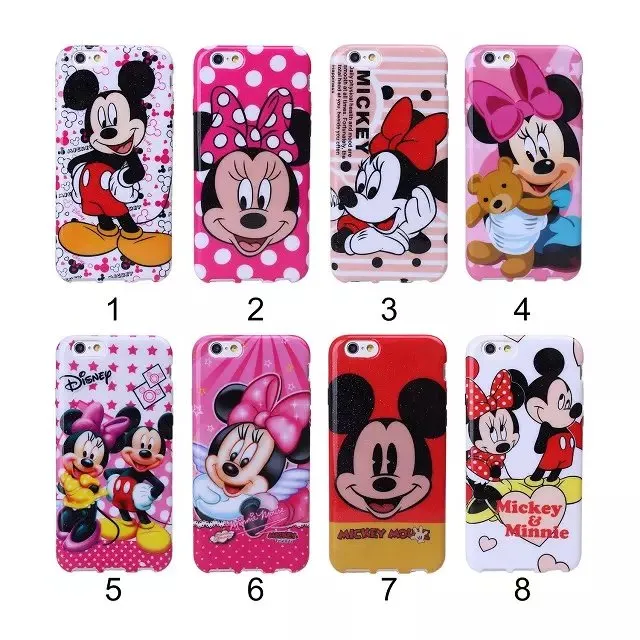 For iphone X XR XS MAX Cover Case Mickey Mouse Minne TPU Cute