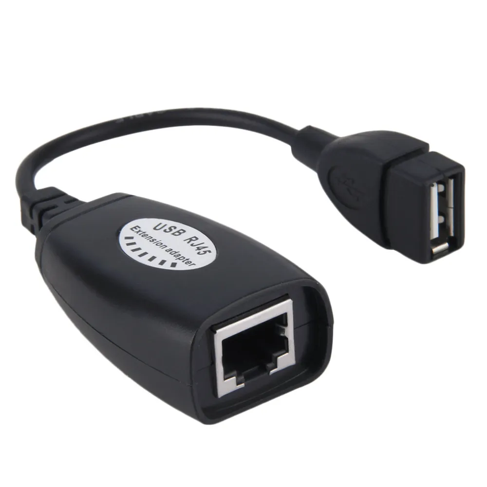 USB Extension Ethernet RJ45 CAT5E/6 케이블 LAN 어댑터 Extender Repeater Set Signal Amplifier on 50m Net Network Cables