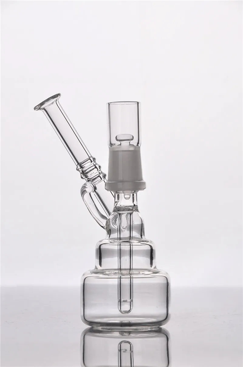 14 mm de vidro de vidro puro plataformas de petróleo fumar bongos com prego recycler tubos de água shisha bong perc splash