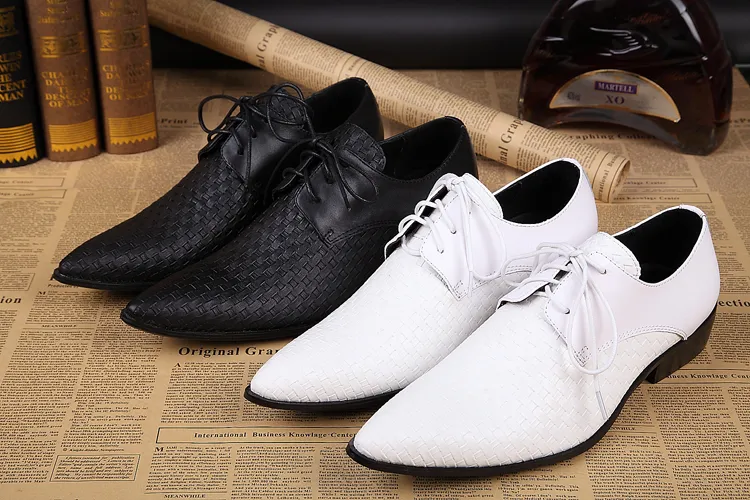 Weiße Bräutigam-Hochzeitsschuhe Oxford, klassische italienische Herren-Lederschuhe, Hochzeits-Herrenschuhe, weiße Hommes Italine, US-Größe 10,5