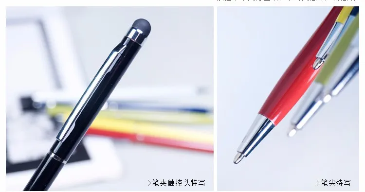 Caneta Stylus Touch Screen pode ser escrita 2 em 1 Caneta Stylus Universal para Samsung Tablet PC DHL lot7224531