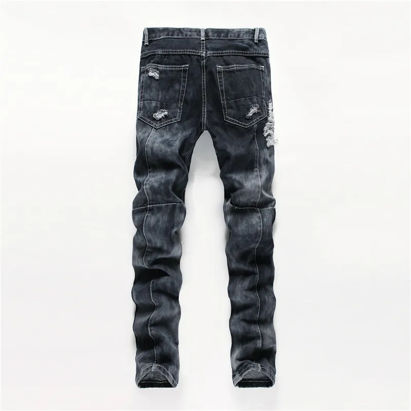 Fashion Designed Mens Destroyed Ripped Men Fancy Jeans Ripped Cheap Jeans For Men Denim Innovative Design Skinny Jeans Size:29 Pants Brightsuns, $36.55 DHgate.Com