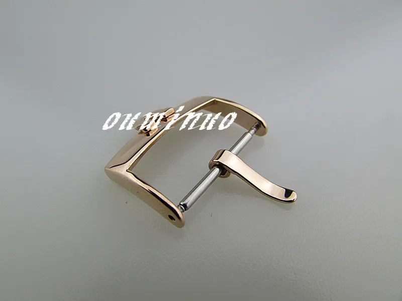 16mm 18mm 20mm New highquality Rose Gold Polished Watch Band Strap Pin Buckle For Omega Watch1283494