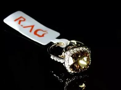 14K Gold Plated Europe luxurious Retro Atmospheric crystal gemstone rings