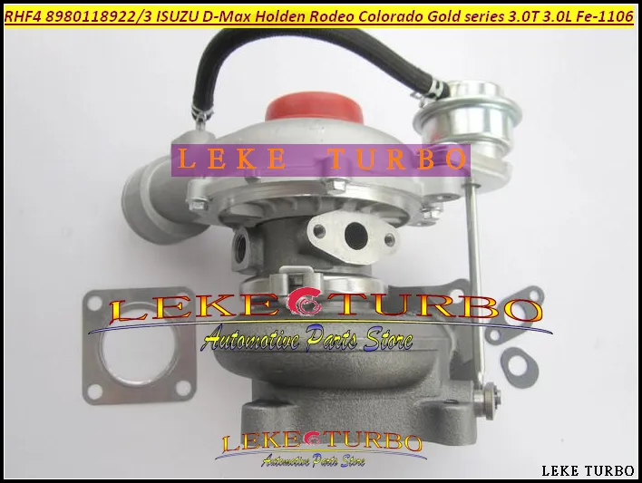 Turbo RHF4 8980118923 VIFE 8980118922 ISUZU 용 Turbocharger D-Max 용 홀덴 로데오 콜로라도 골드 시리즈 3.0TD Fe-1106 3.0L D