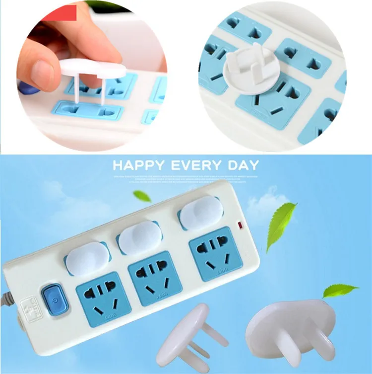 Little Baby Anti-Electric Shock Socket Cover Child Safety Socket Protective Cover Hushållsuttag Skyddsverktyg IA820