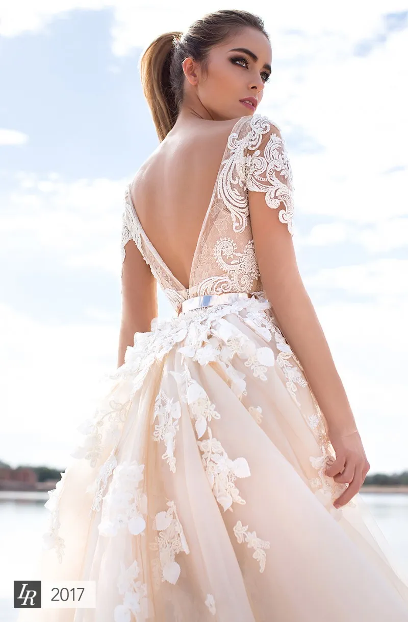 Llorenzorossib Ridaal Trouwjurken Wens Sash Sexy Backless Custom Made Bridal Towns Applique Afneembare Mermaid Trouwjurk