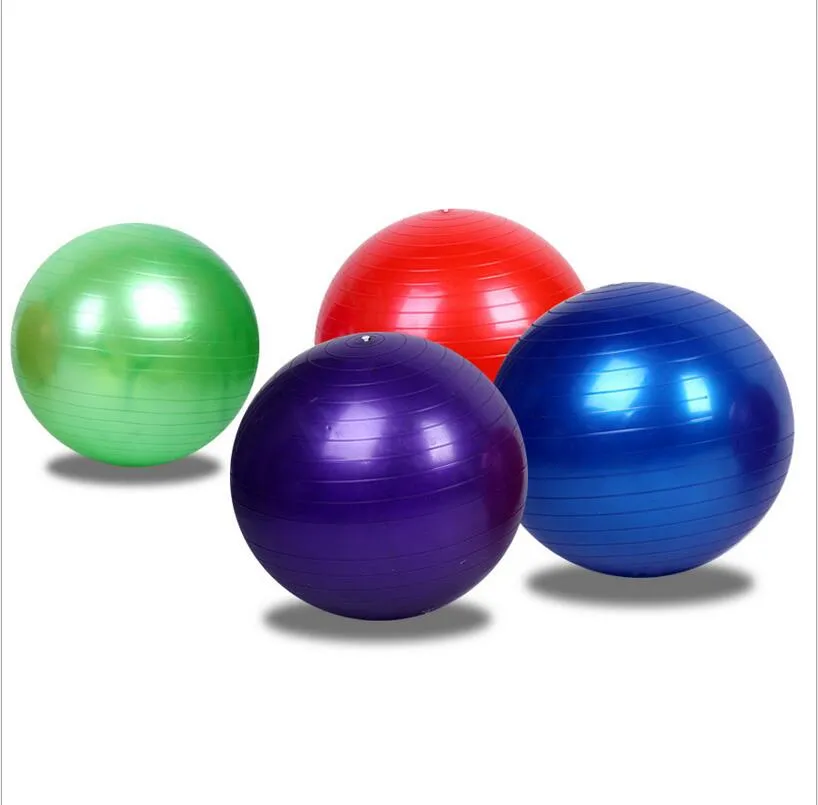 45cm Body Training Yoga Ball Tjock Explosion Proof Round Gymnastik Övning Pilates Uppblåsbara Soft PVC Balans Massage Balls Trainer