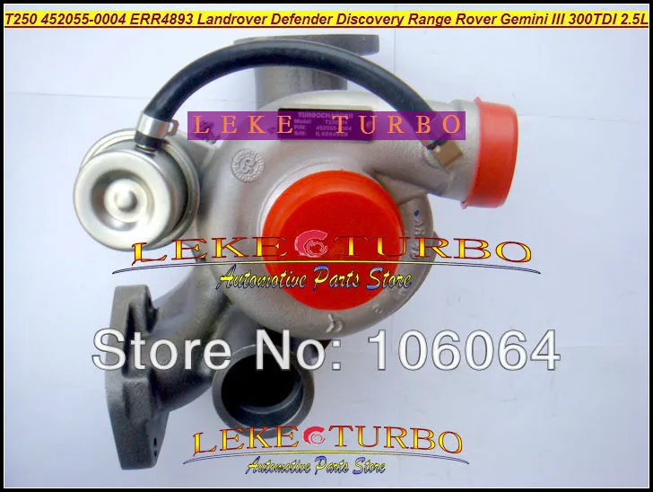 T250 452055-0004 ERR4893  Defender Discovery Range Rover Gemini III 300TDI 2.5L 111HP 122HP Turbocharger (5)