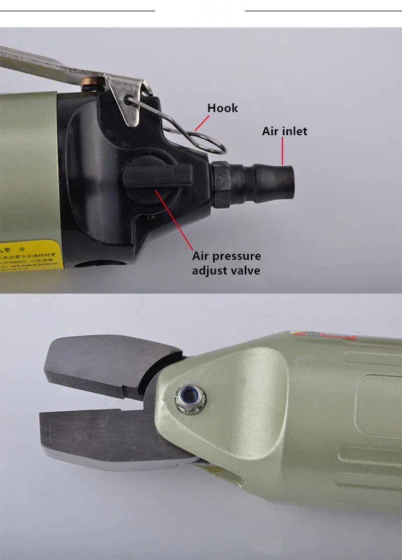 Pnömatik pense hava elektrikli aletler pincer nipper düz kelepçe kafası diş yok rüzgar teli terminali suçlama aletleri