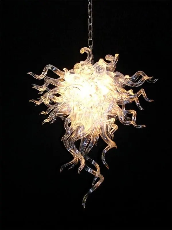 Lampadari a LED Droplight a forma di fiore di design moderno Lampade in Cina Lampada a sospensione illuminazione interna in vetro di Murano soffiato a mano Art Déco soggiorno