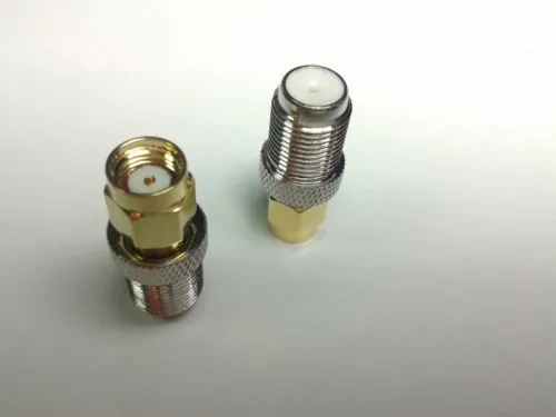 100 stks F Vrouw Jack to RP-SMA Male Jack Center RF Coaxial Connector