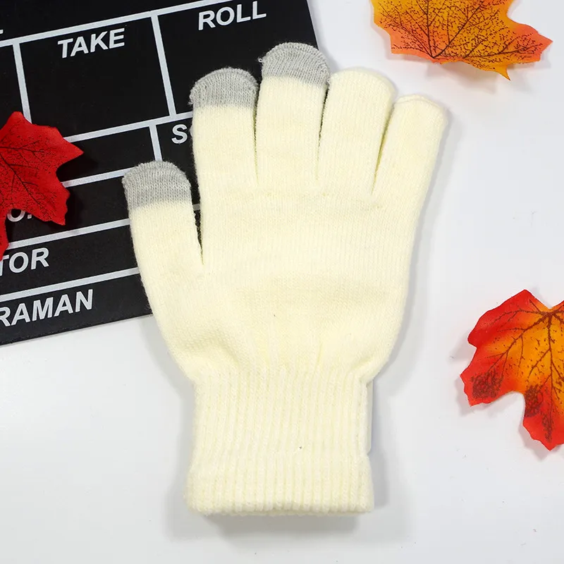 Glove Fashion touch screen Gloves colorfulSoft Cotton Winter Gloves Warmer Smartphones For Driving Glove Gift For Men Women5382237