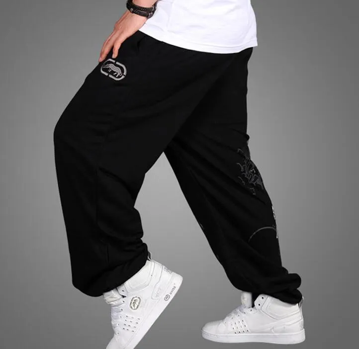 new mens clothing thickness hiphop loose movement sweat pants leisure trousers rhino who pants size m3xl207O