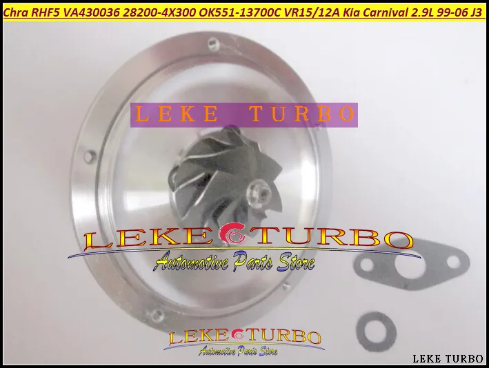 Turbo Cartridge CHRA RHF5 VA430036 28200-4X300 OK551-13700C VR15 VR12A Turbocharger For KIA Carnival I 2.9L 1999-06 J3 TCI (2)