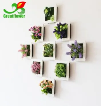 Simulation of plant frame wall mount simulation of more meat plant frame wall simulation flower wall decoration