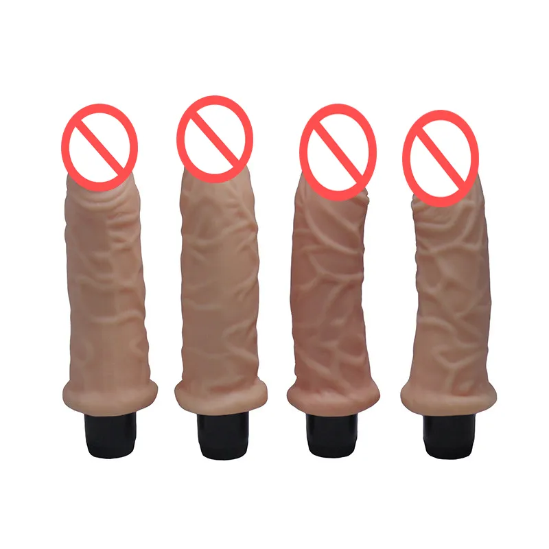 Produtos para adultos 8 polegadas flesh dildo realista pênis multispeed pau vibrando brinquedos sexuais para as mulheres