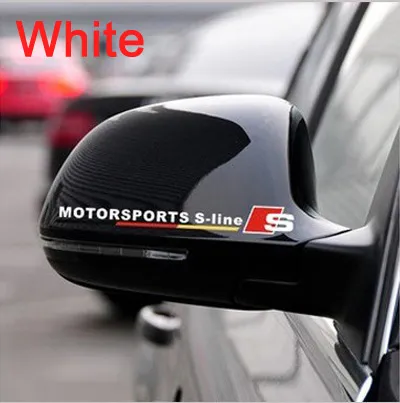 Car Mirror Cover Stickers S Ligne Stickers Réflexion pour A1 A3 A4 A5 A6 A8 VW Sagitar Jetta Magotan Car Styling2850502