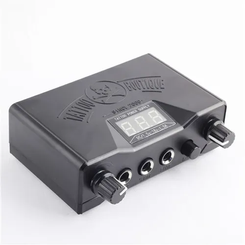 Yilong Permanent Makeup Tattoo Supply Tools 1st Black Skull Tattoo Machine Power Supply for Liner Shader1311087