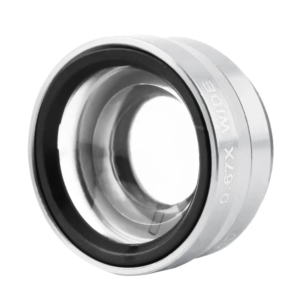 Nyaste silver 3 i 1 Clip Camera Lens Fish Eye Wide Vinle Macro Kit för smart telefon7617041
