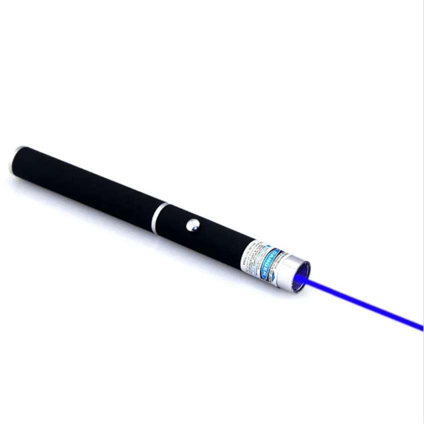 Blauw Licht Laser Pen 5 mW 405nm Laser Pointer Pen Beam Voor SOS Montage Nacht Jacht Onderwijs Xmas Gift Opp Pakket Groothandel 10 stks/partij