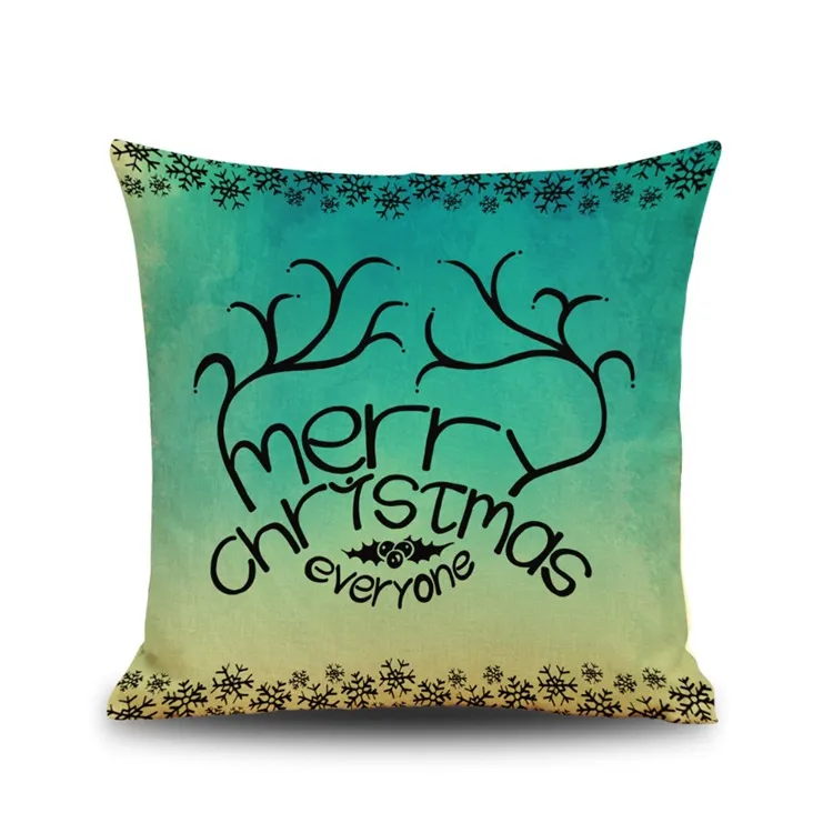Federa cuscino natalizio 2016 Federe cuscini carini carini Cartoon renne regalo di Natale Federe cuscini da 18 pollici