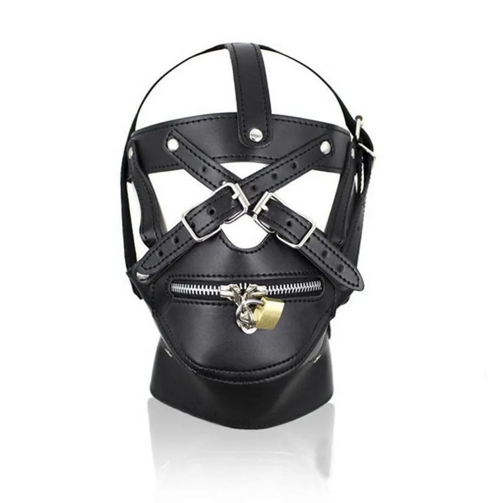 Costume SEX Party Leather Lock Gimp Toy Head Harness Hood Mask In Bondage  Fetish HS R501 From Zgmtai, $12.45 | DHgate.Com