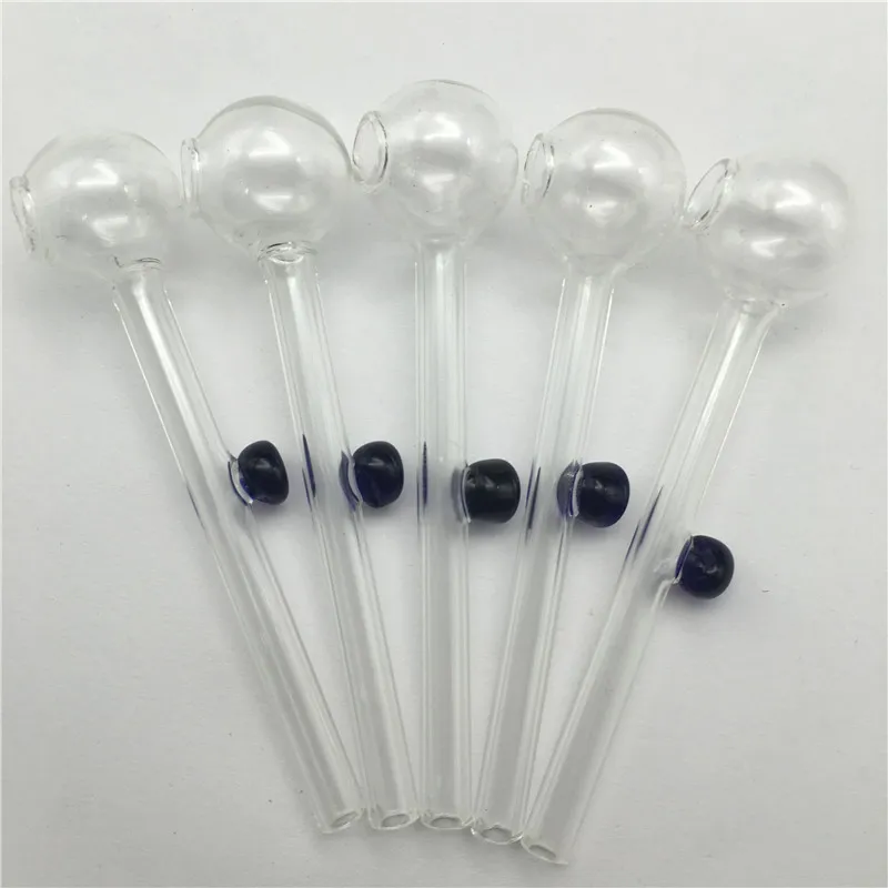 10cm glass oil burner pipes for smoking mini thick pyrex glass oil burner clear joint cheap hand pipes glass tube