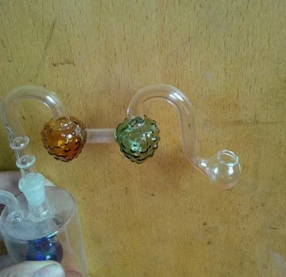 Double Truskawka Pot --glass Haisah Palenie Szkło Gongs - Platformy Olejowe Szklane Bongs Szklany Rura do palenia - Vaporizer