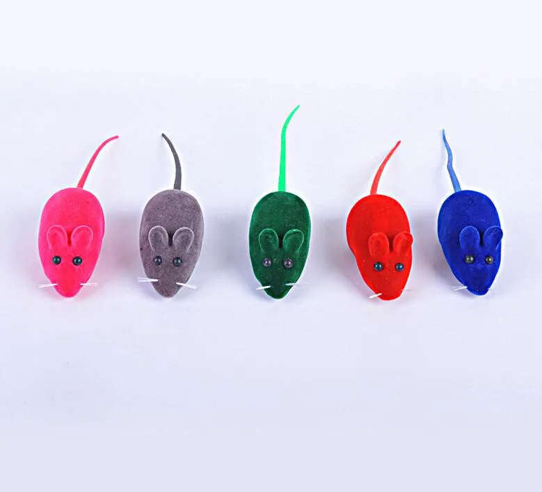Cat Toy Mice With Rattle, Realistic Plush Mouse Toys For Cats And Small ...