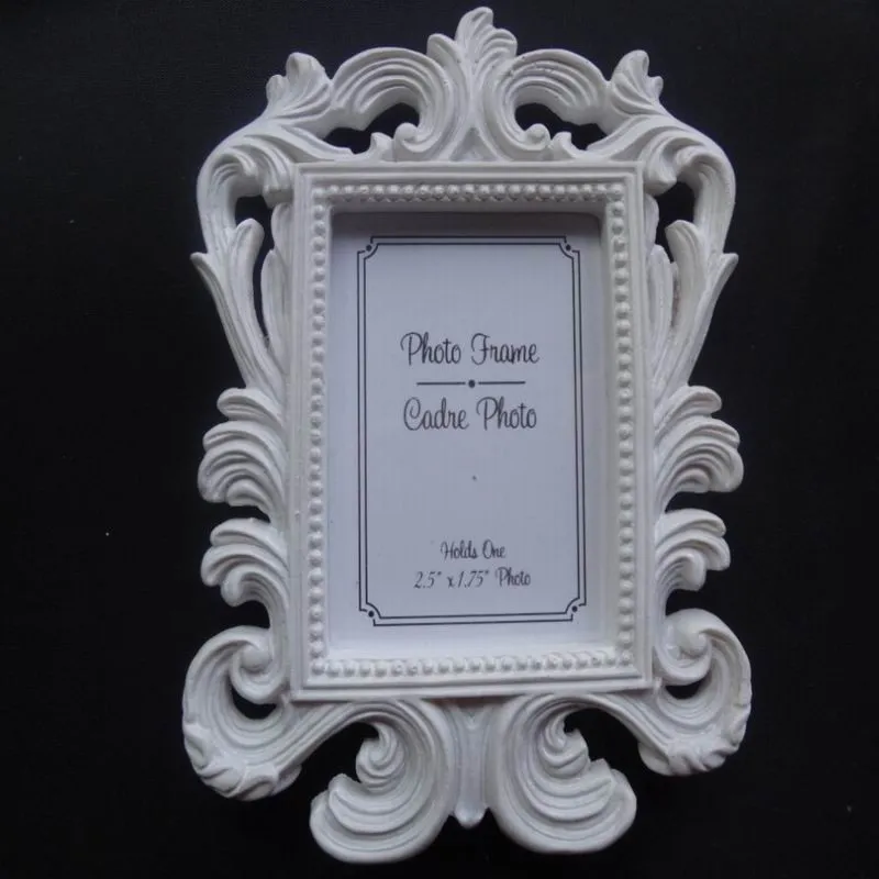 Wholesale Valentine's Day Gifts White Black Baroque Elegant Place Card Holder Photo Frame